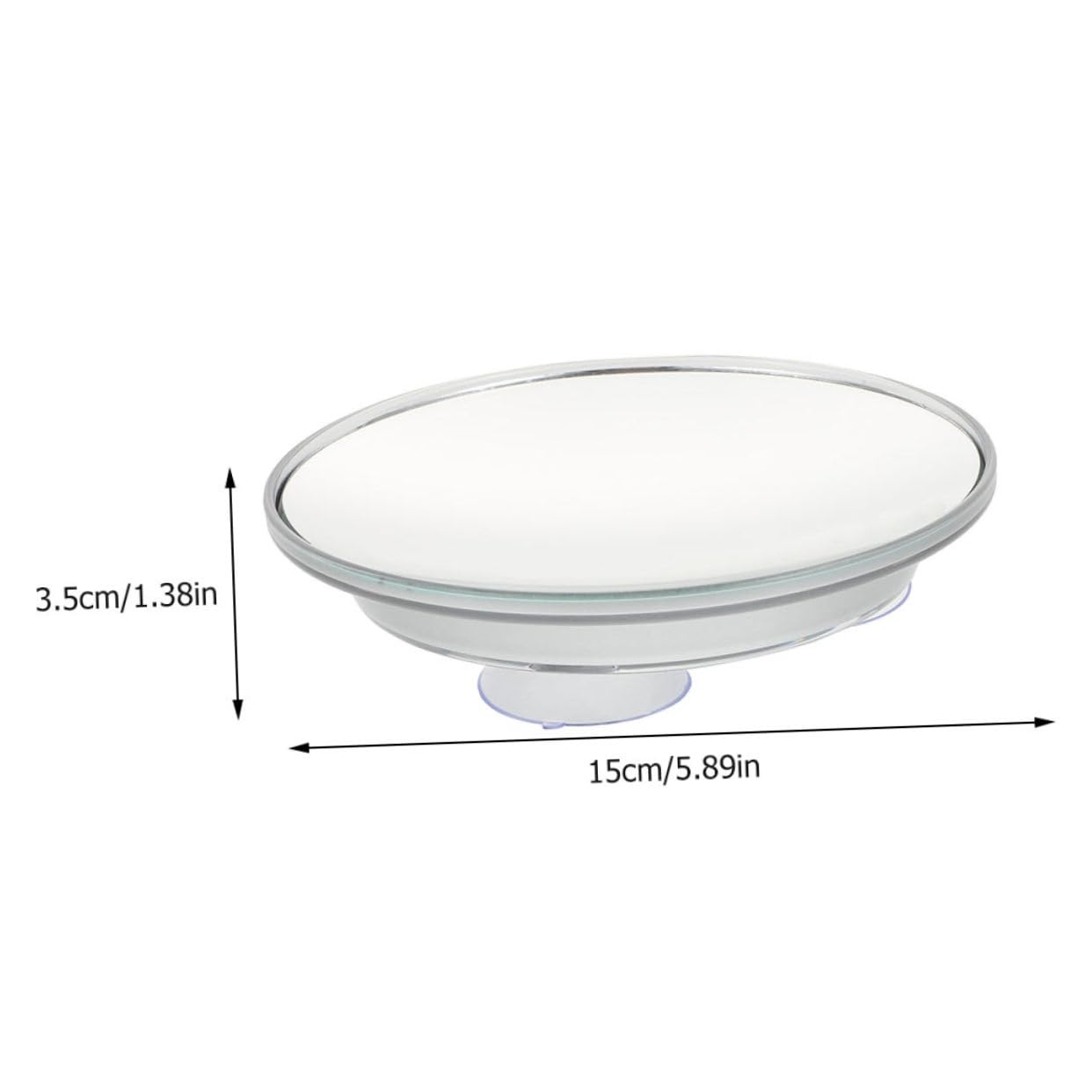 FRCOLOR Specchio Da Trucco Con Tazza 20x Design Arrotondato Per Uso Domestico Compatto E Facile Da Trasportare Per Donne E Ragazze