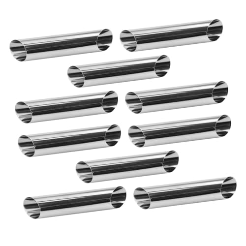 EXHUMKY 20piezas Molde Inoxidable Para Croissants Tubos Resistente Altas Temperaturas Para Pasteles