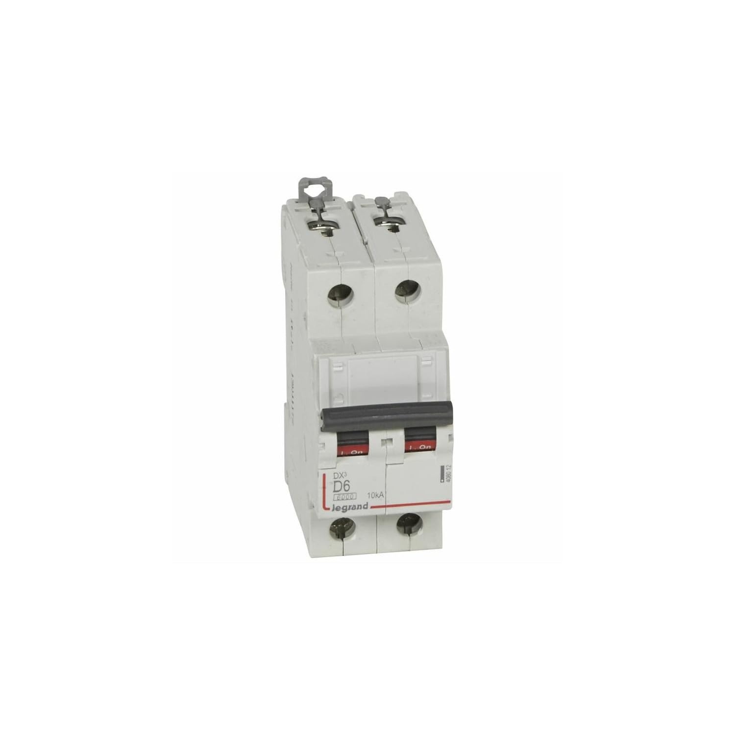 408012 Disjoncteur Bipolaire 6a - 2p Courbe D - 6/10ka - à Vis - Legrand Dx3