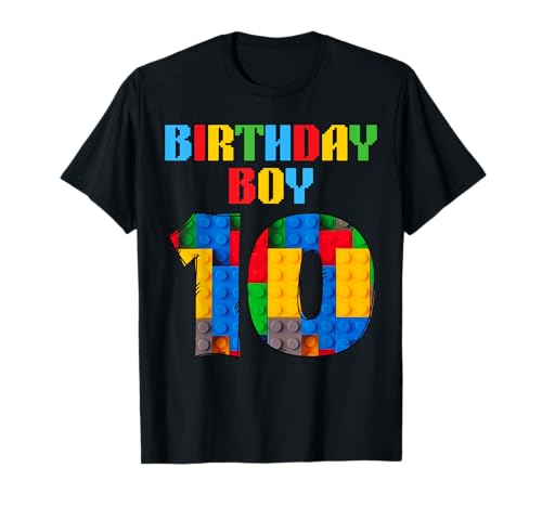 Master Builder - Bloques para niños de 10 años de edad, 10 años Camiseta