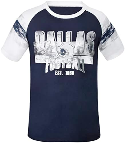 Geneisteck Mens City Baseball Fans Athletic Arm Stripe Tee Raglan T-Shirts - Navy & White - Size: 2XL