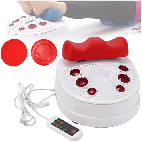 JXUANMM Foot Massager Machine - Electric Chi Machine for Physiotherapy Foot Massage, Red