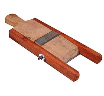 RKR KITCHEN Stainless Steel Chips/Vegetable Slicer/Sevalmanai/Chopper - Brown