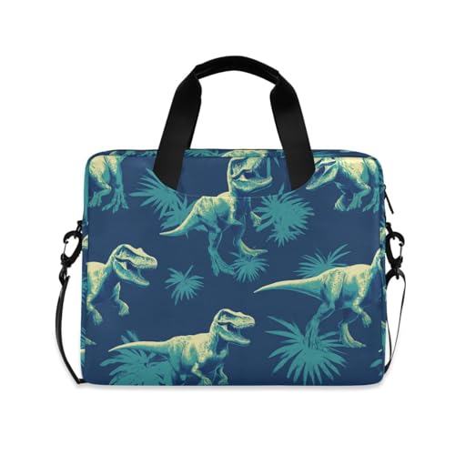 Funda para portátil Crossbody con asa y correa 15.6" azul miniatura 1