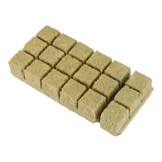 Hemoton Steinwolle Anzuchtmatte 3,6 X 3,6 cm 18 Stück 1,5 Zoll Hydroponik Anzuchtmatte Gemüse Sämling Gewächshäuser Gartengeräte Anzucht Zubehör Anbausystem