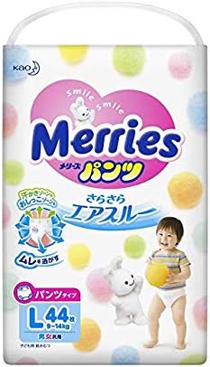 Merries Pants Size L 44 Sheets per Bag 9-14 kg x3 Bags Deal