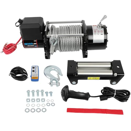 Winch Eléctrico 18000lbs SCITOO 12V con Control Remoto miniatura 1