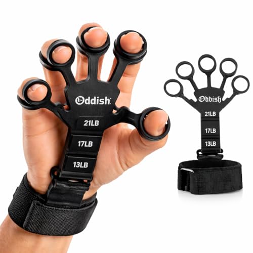 Image of ODDISH Way to Fitness Push Up Board with Hand Grip Strengthener & Finger Exerciser | Foldable Push-Up Board for Chest, Back, Arms Workout | Home Gym Fitness Equipment for Men & Women