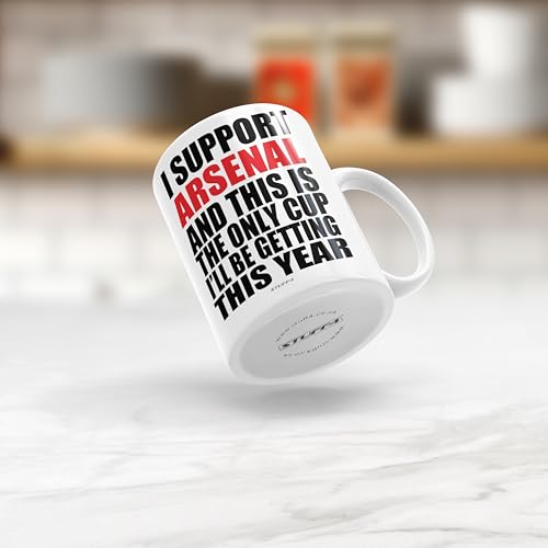Stuff4 Funny Football Mug Gift for Arsenal Fans - Footy Only Cup - Joke Xmas Birthday Mugs Present Gifts for Son Dad Brother Uncle Colleague Friend Cousin, 11oz Ceramic Dishwasher Safe Coffee Tea Cup - Image 4