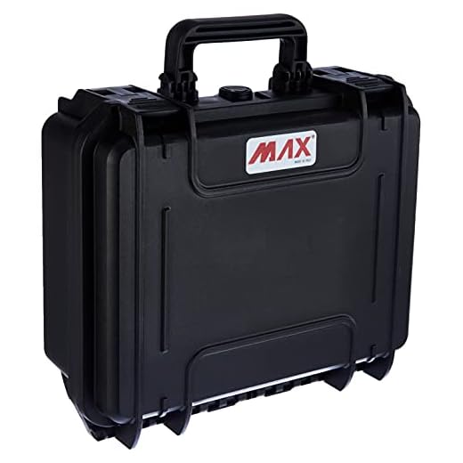 Velleman HC300S Maleta Rígida con Espuma Alveolar, Negro, 33.6 x 30 x 14.8 cm