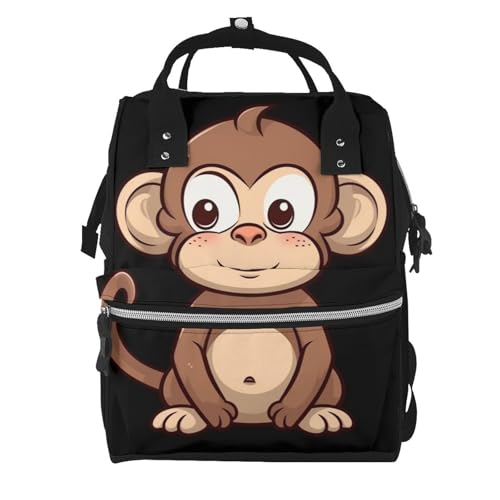 Sac à dos à langer marron idéal pour les promenades en famille