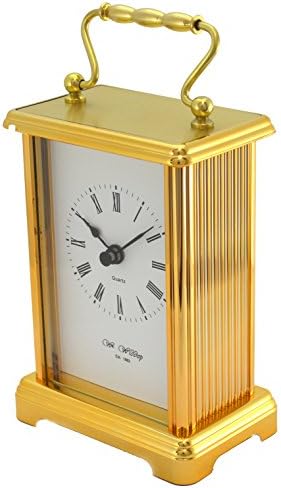 Widdop Brass Effect Carriage Clock