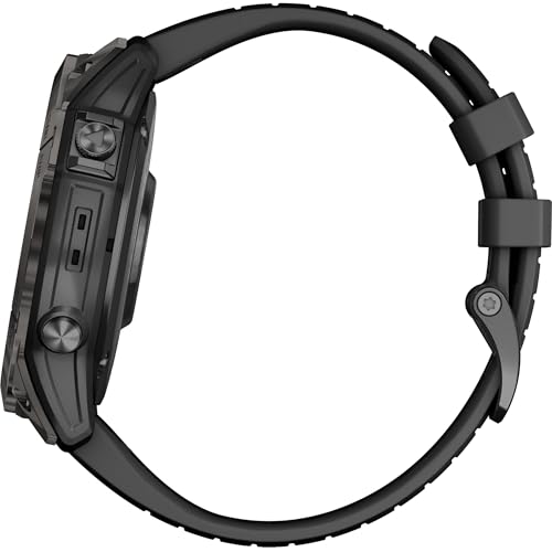 Image of Garmin Fenix 7X Pro Sapphire Edition Smartwatch with Band, 51 mm Case, Carbon Gray /Black