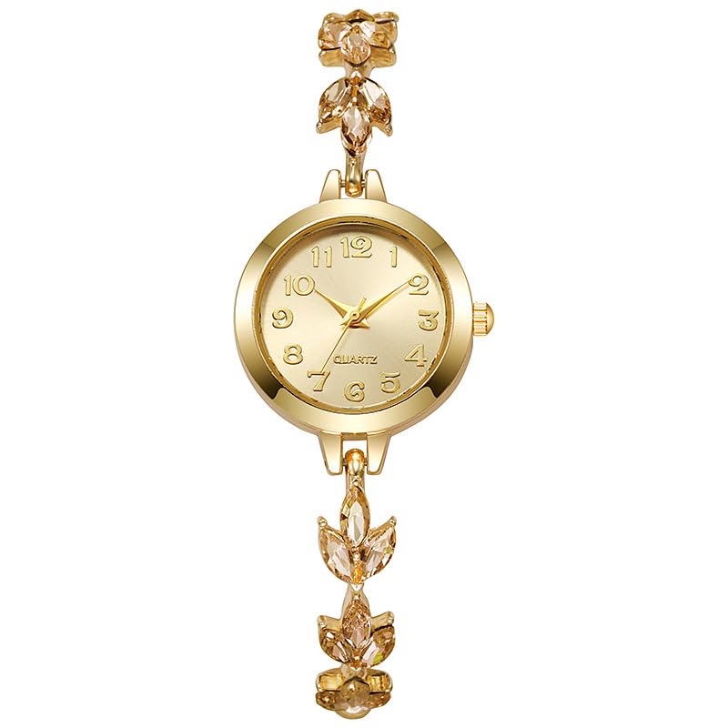 Image of carl vinson Women's Bracelet Watch with Stone Work | Fashion Chain Watch with Round 24mm Dial