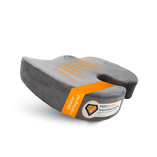 Hoxx ® Wolkenthron - ergonomisches Sitzkissen für Bürostuhl oder fürs Auto - Steißbein Entlastung - ideale Körperhaltung…