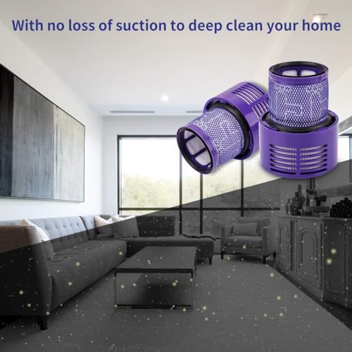 Dyson V10 Filters, 3 Pack Dyson V10 Filters for Cyclone Series, V10 Absolute, V10 Animal, V10 Total Clean, 969082-01.(3 Pack) - Image 5