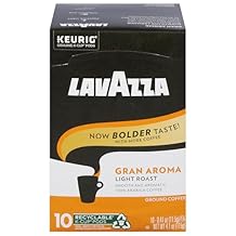 Lavazza Gran Aroma Single-Serve Coffee K-Cup Pods for Keurig Brewer, Light Roast, 10-Count Boxes