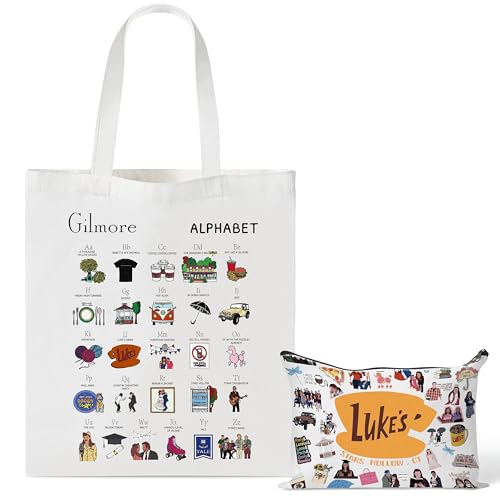laffact Pickle Jar Tote Bag - Canned Pickles Canvas Handbag Gift Alphabet Merchandise Cotton Shoulder Tote Bag Makeup Bag for Shopping Gym Women Pickled Food Enthusiasts Lover Birthday Christmas