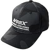 [アヴィレックス] NUMBERING ミリタリー 6パネル キャップ ベースボールキャップ 帽子 メンズ コットン ローキャップ ブラックカモ F