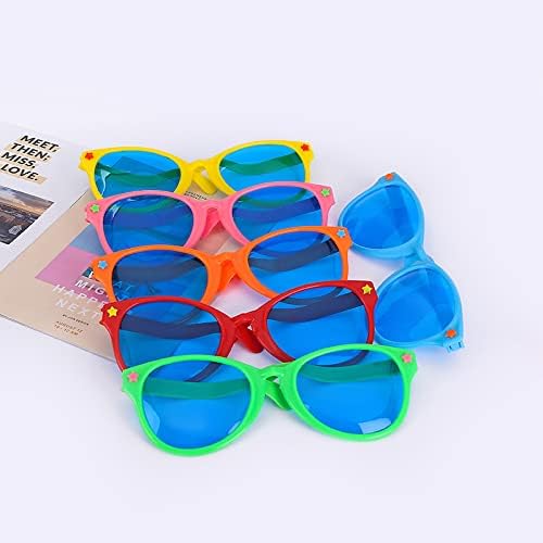 6 Pcs Jumbo Plastic Sunglasses Funny Party Glasses For Birthday Party Halloween Cosplay Supplies - Image 3