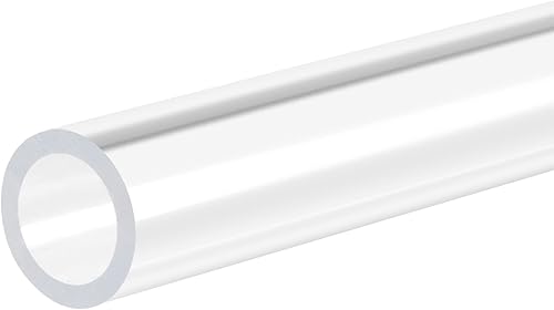 MECCANIXITY Tubo de acrílico rígido redondo transparente 0.472 in (12") ID 0.630 in (58") OD 305mm (12") para lámparas y linternas, sistema de