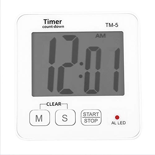 ポータブルデジタルディクッキングタイマー目覚まし時計、L Sn、ABS l付きカウントダウンタイマー、家庭、LA、温室、屋外での使用のための数字を読み取る