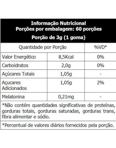 Melatonina - Melatonina Gummy - Melatonina em Goma 210mcg Sabor Frutas Vermelhas 60 gomas Sunflower…