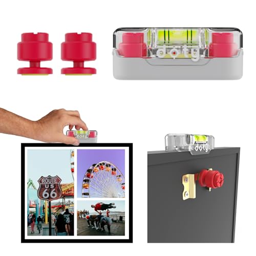 doty Picture Hanging Tool - [New Packaging] Wall Marker for Fixing Position | The Essential Photo Frame Hanging Tool | Picture Hanging Kit with Level | Easy Frame Hanging and Levelling