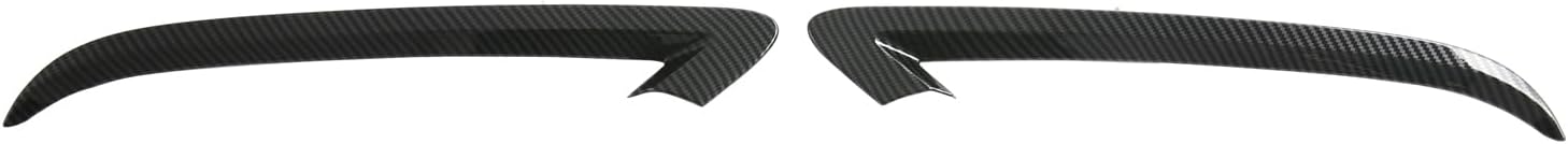 For Ford Mustang 2024-2025 Carbon Fiber Black Rear Fog Light Cover Trim 2pcs Car Accessories