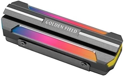GOLDEN FIELD STAR M.2 2280 SSD Heatsink 5V 3 Pin Addressable RGB (ARGB) Aluminum NGFF NVME Cooler