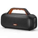 DOSS E-go II Portable Bluetooth Speaker Black Bundle Extreme Boom Outdoor Speaker Orange