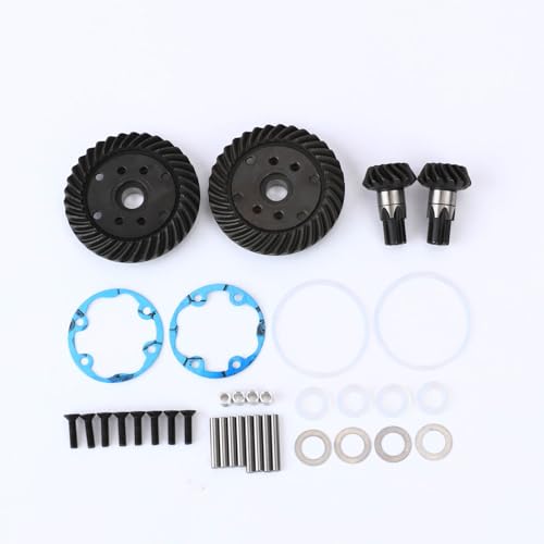 RCAWD 2PCS 34t Main Differential Diff Helical Gear & 14t Input Gear for Arrma 1/10 Granite Big Rock Senton Vorteks Kraton Outcast 1/8 Typhon 3S Series Upgrades Part