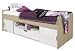 Produktbild Rauch Funktionsbett 90 x 200 cm Weiß mit Schubkasten, Absetzung Eiche Sonoma, Stellmaß LxBxH 206x94x72 cm