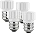 Produktbild Lunartec Lampenfassung: 4er-Pack Lampensockel-Adapter von E27 auf GU10 (Fassungsadapter)