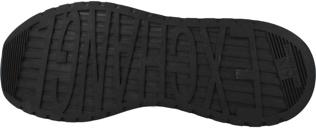 Armani Exchange Black Contrast Trainers