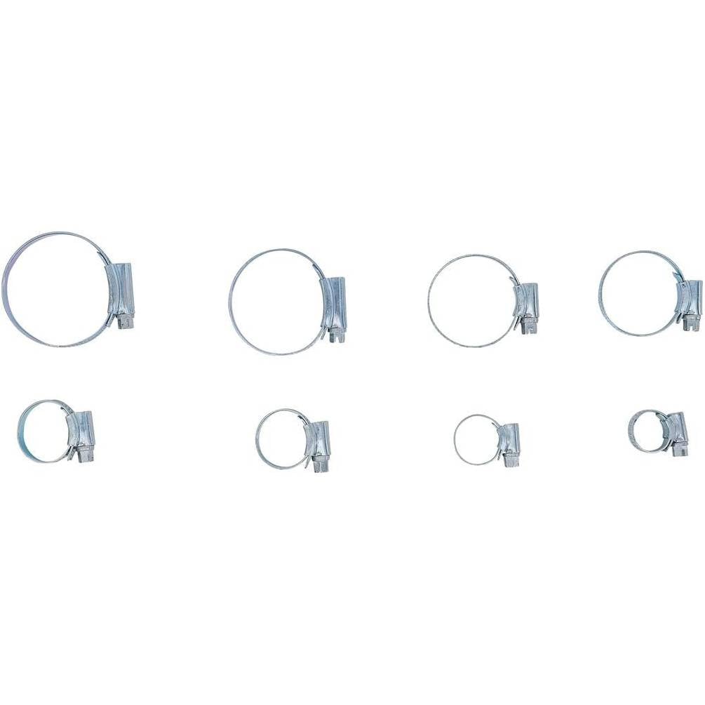 Assortiment de 80 Colliers de Tuyau Flexible - Acier Inoxydable - Fixation Solide et Durable, 80 pcs - D-Work