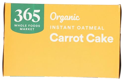 365 by Whole Foods Market, Organic Instant Oatmeal, Carrot Cake, 8 Count, 11.3 Ounce - image 3