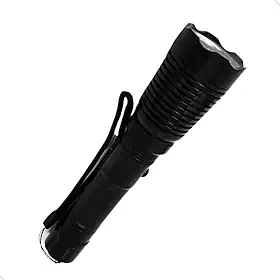 Lanterna Tática Led Luz Branca Caça Foco Redondo Com Suporte Cor da lanterna Preto Mundo Compras