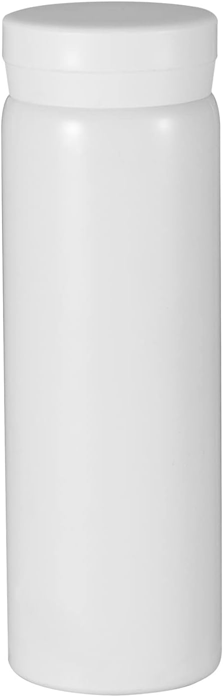 10oz Mini Water Bottle Stainless Steel Thermos Small Flask - Insulated Vacuum, Leak Proof, Keeps Drinks Hot/Cold - Ideal for Coffee, Tea, Water - White