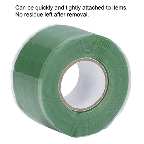 Image of Industrial Duct Tape, 3 Meter Waterproof Dust Proof Silicone Self Fusing Self Adhesive Good Sealing 710PSI Tensile Strength Patch Tape for Water Pipe Hose Repairing(Green)