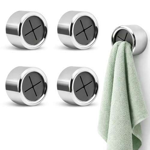 Opiniones de Ferretería para colgadores los más solicitados. 43 Ganchos para Toallas de Baño y Cocina de Pared, 4 ganchos para toallas, Toallero y Colgador de Acero, Accesorios para Baño y Hogar, Ganchos Resistentes para Toallas de Mano,...