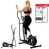 Bonplus BP | Crosstrainer | Elliptisches Fahrrad | 8 Widerstandsstufen | Heimtraining | Höchstgewicht 100kg | LED-Bedienfeld | Fitness