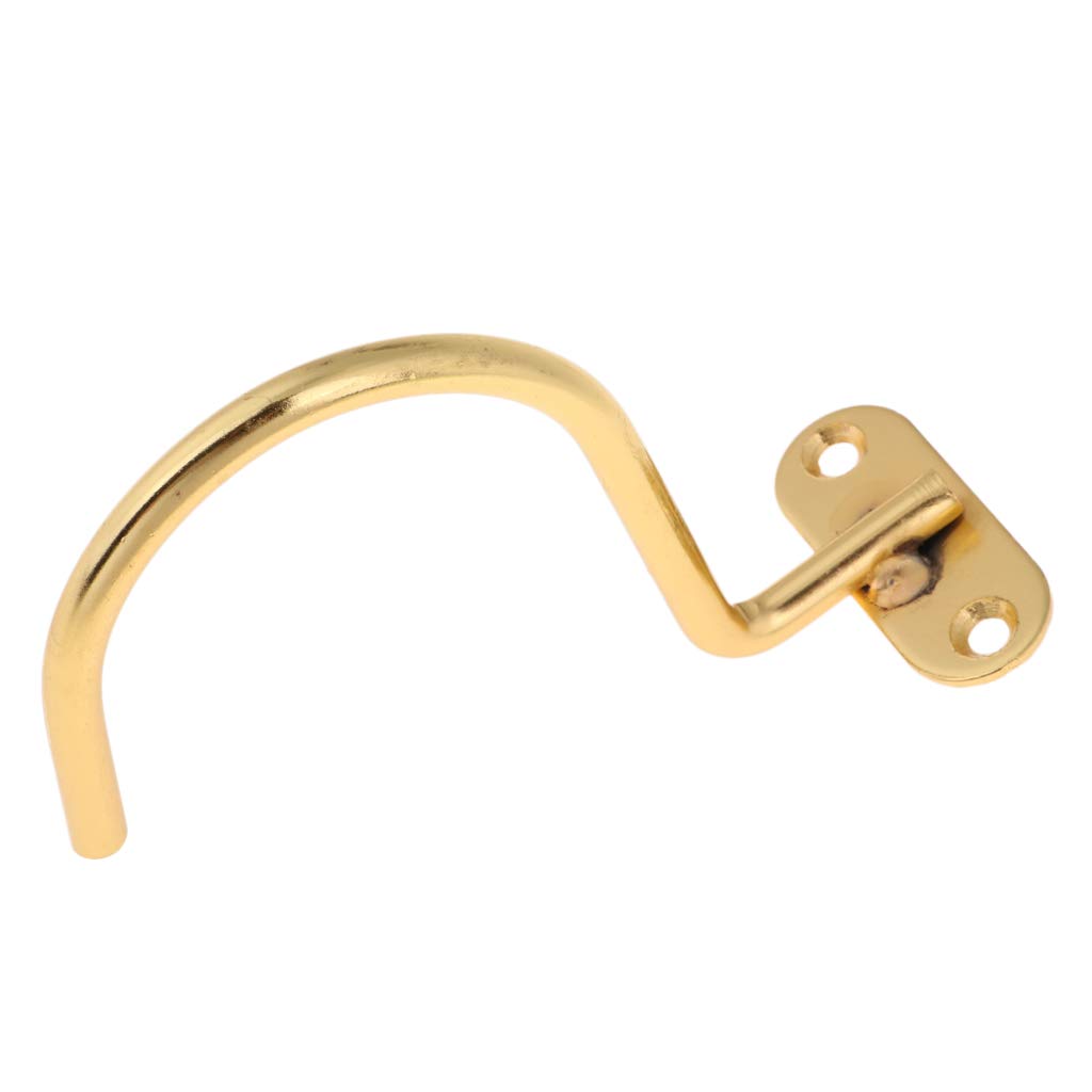4-Pack Brass Pool Table Hooks - Snooker Cue Rack Holders With Mounting Screws
