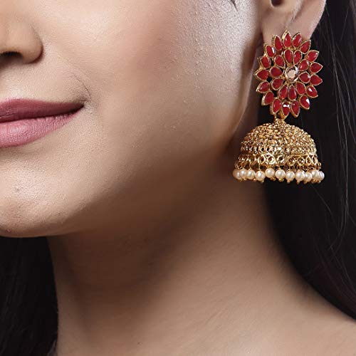 Stylish Pearl Jhumka Traditional Jhumki Earrings (12404er)