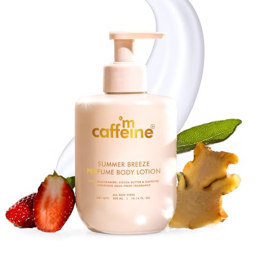 mCaffeine Breeze Perfume Body Lotion 300ml| Niacinamide, Cocoa & ...