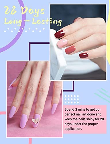 Btiztlla 32 Colors Gel Nail Polish Kit With Uv Light 120W Nail Dryer, White Nude Purple Gel Nail Polish Set, Uv Led Nail Lamp No Wipe Base Top Coat Nail Art Decorations Manicure Tools Starter Kit #TOP4