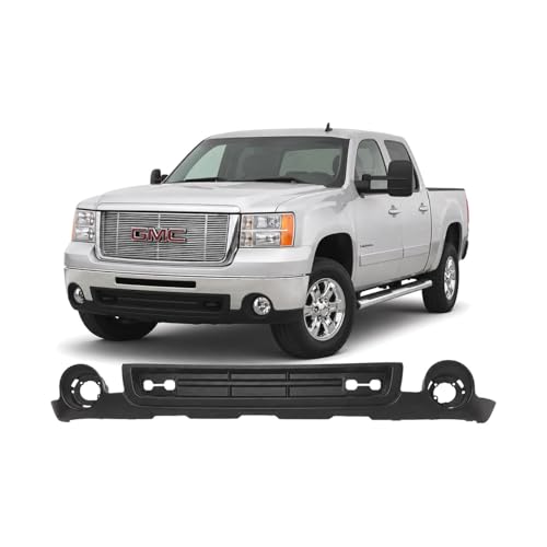 Image of FitParts For GMC Sierra 2500 /3500 2007-2010 Front Lower Bumper Deflector | Textured, Gray, OEM 15921531, GM1092218