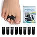 Produktbild Promifun 8er-Pack Hammerzehen-Korrekturschienen für gebrochene Zehen, orthopädischer Separator, gepolsterte Bandagen, Zehenglätter für krumme Zehen (schwarz)