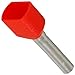 American Electrical 13101010 Ferrule 18 AWG 2 Twin Wire Red 17 mm 10 mm Copper Plastic