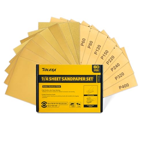 Tolesa Schleifpapier Set 60 Stück